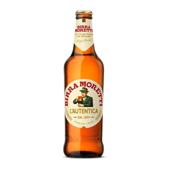 Бира Birra Moretti, бутилка 500 мл